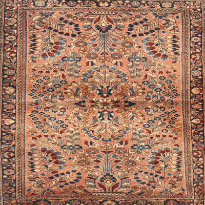 Tapis oriental brun / orange