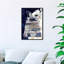Pensées bleues profondes - Impression sur toile-51240090-51240096