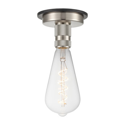 Yeager - 1 lampe - 10 cm - Nickel satiné noir - Plafonnier