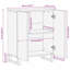 60cm Solid Wood Sideboard-1315177049