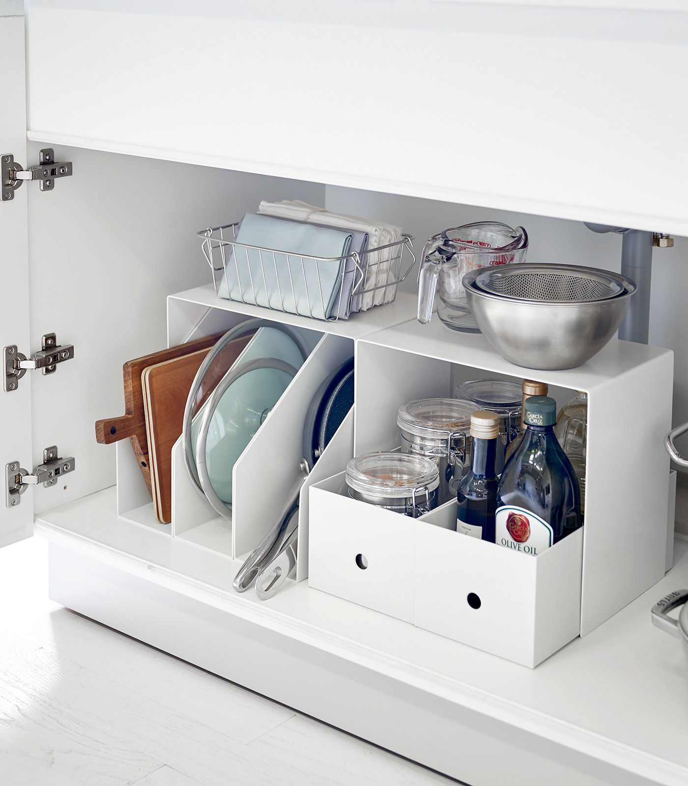 Yamazaki Home Cabinet Organizer, White