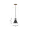 Luminaire suspendu conique à 1 lumière Byers-54498853-24488977