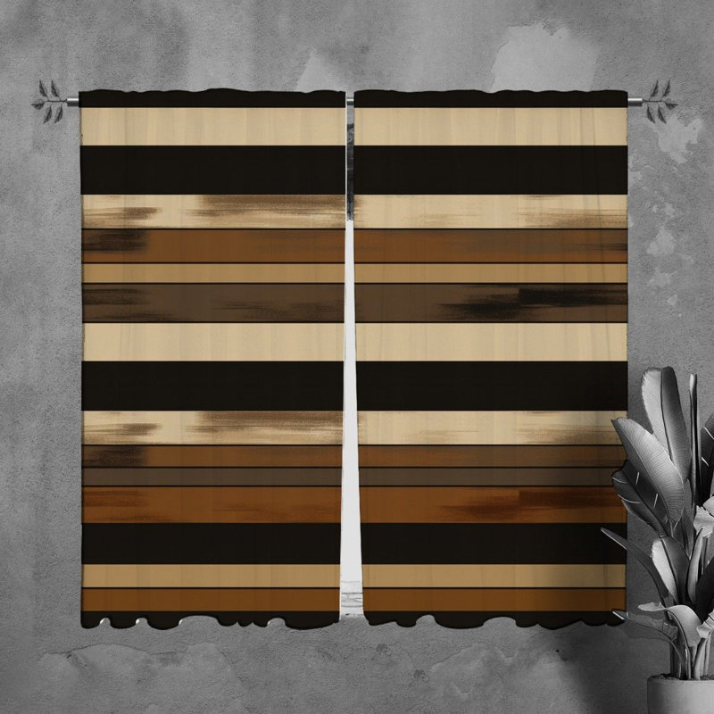 Paire de rideaux obscurcissant en polyester Thanbir, L 20 po x L 61 po