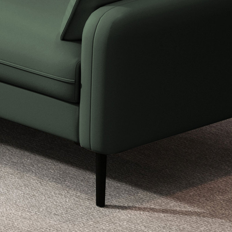 Maushid Modern light luxury double sofa, Similicuir Atrovirens