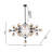 Leib Industrial 21-Light Glass Globe Chandelier 