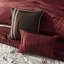 Édredon grand lit rouge 7 pièces - Broderie décorative en tissu, taies décoratives, taies décoratives, jupe de lit-124754818-124754814