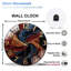 Horloge horloge murale tourbillonnant de 12 po