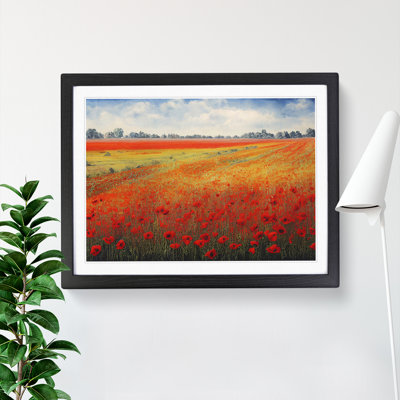 Watercolour Poppy Field Vol.2 - Single Picture Frame Print