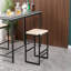 2 chaises de bar en papier tissé. Structure en métal robuste, glissade. Élégant. 15,74 po x 13,39 po x 25 po. Pour différents emplacements. Facile à assembler. Tabouret de comptoir de cuisine sans dossier 2 pièces - Structure avec siège, polyvalent-931942419
