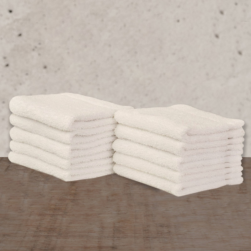Frisbee Plush Washcloth, Ivory