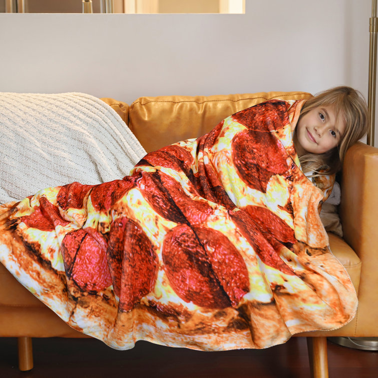 Pizza Blanket  Pepperoni Throw Blanket - Buy Online