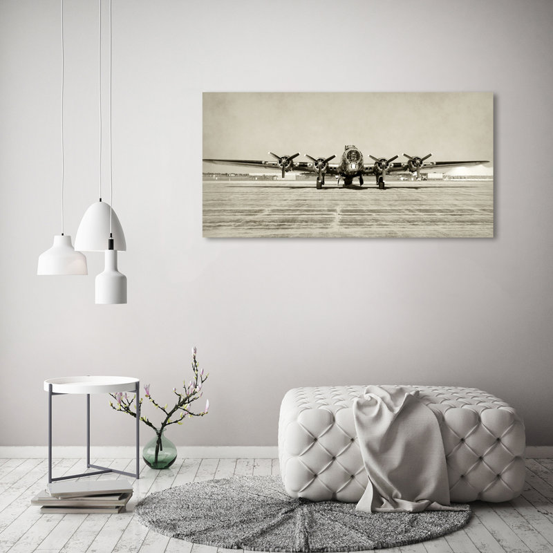 An Old Bomber - Wrapped Canvas Print