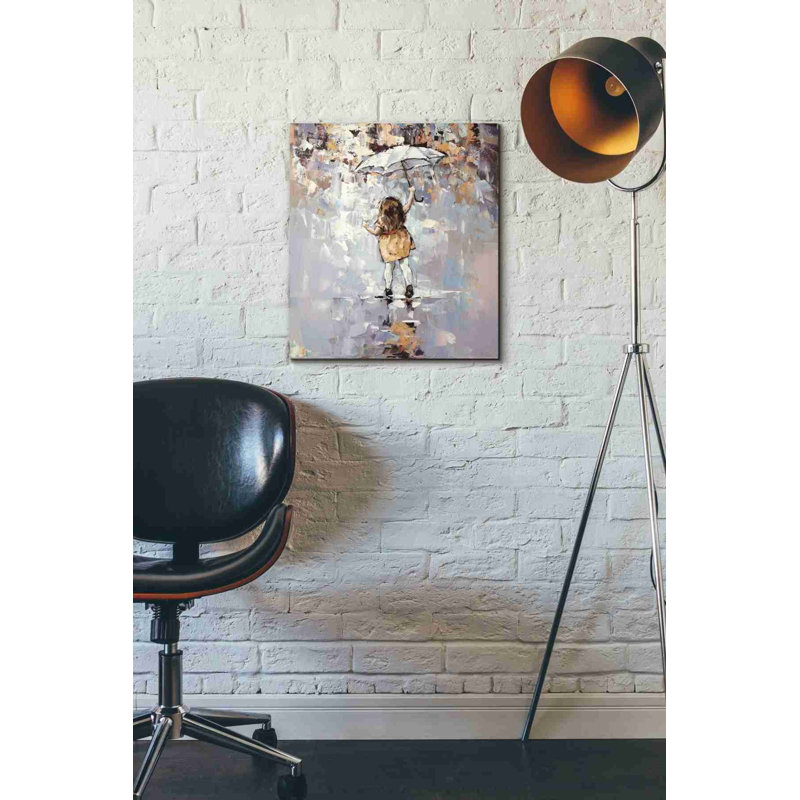 «L Let Up» par Alexander Gunin, art mural sur toile, H 18 po x l 16 po x P 0,75 po