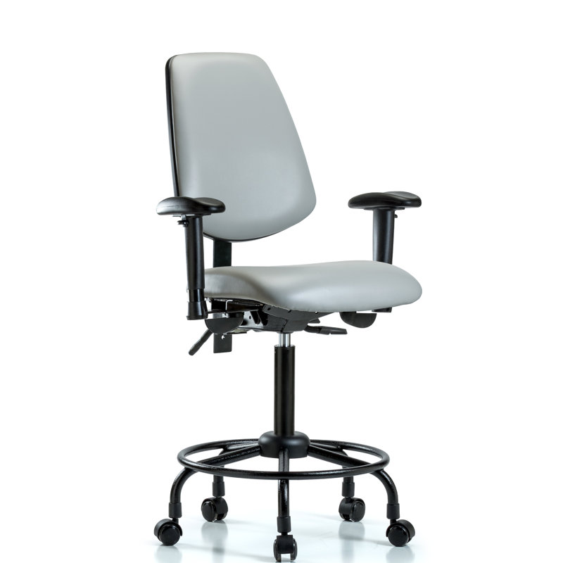Fauteuil de dessin ergonomique Elyssa, Roulettes, Colombe, Inclus