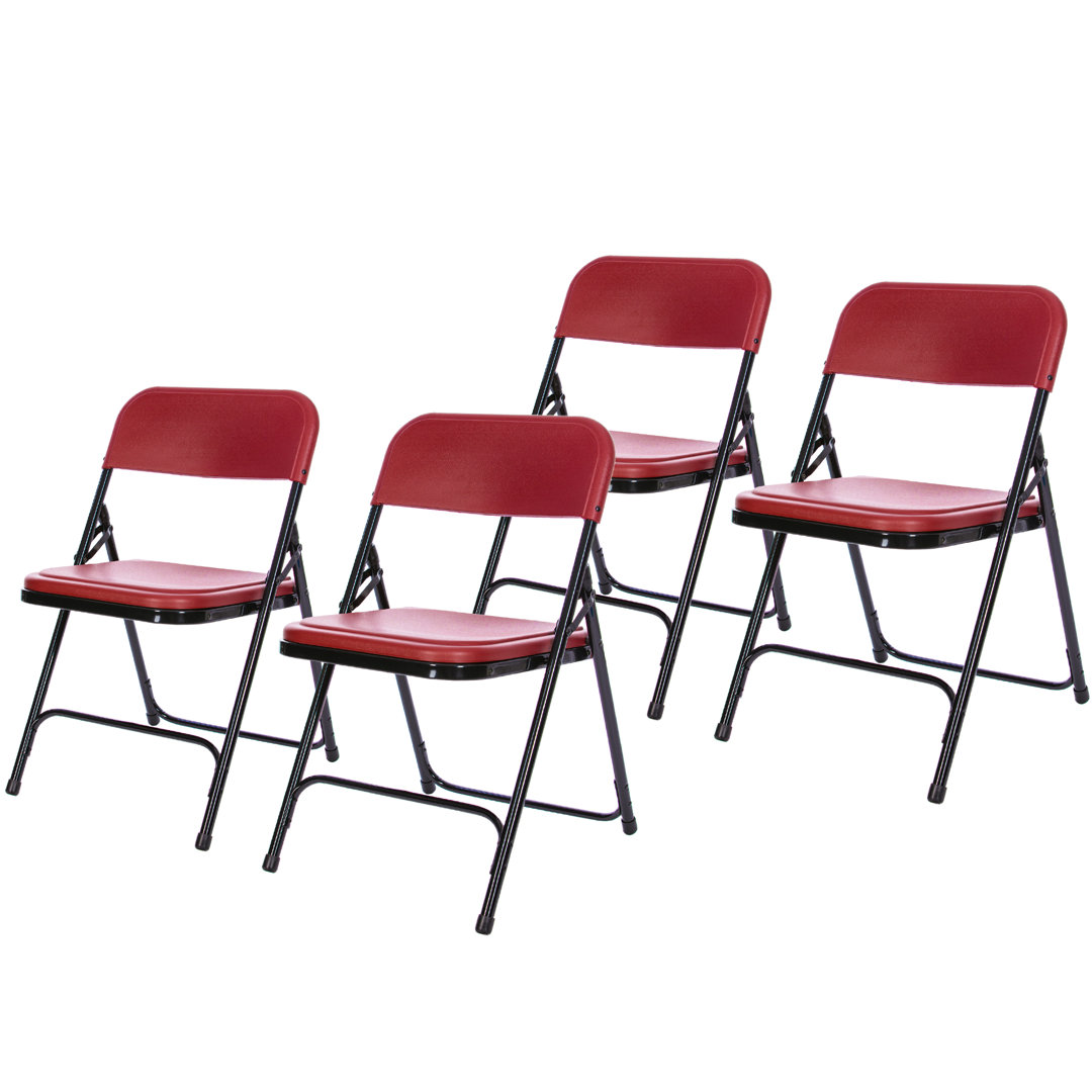 Lucille Plastic Stackable Folding Chair  (Set of 4) Hampden Furnishings 
