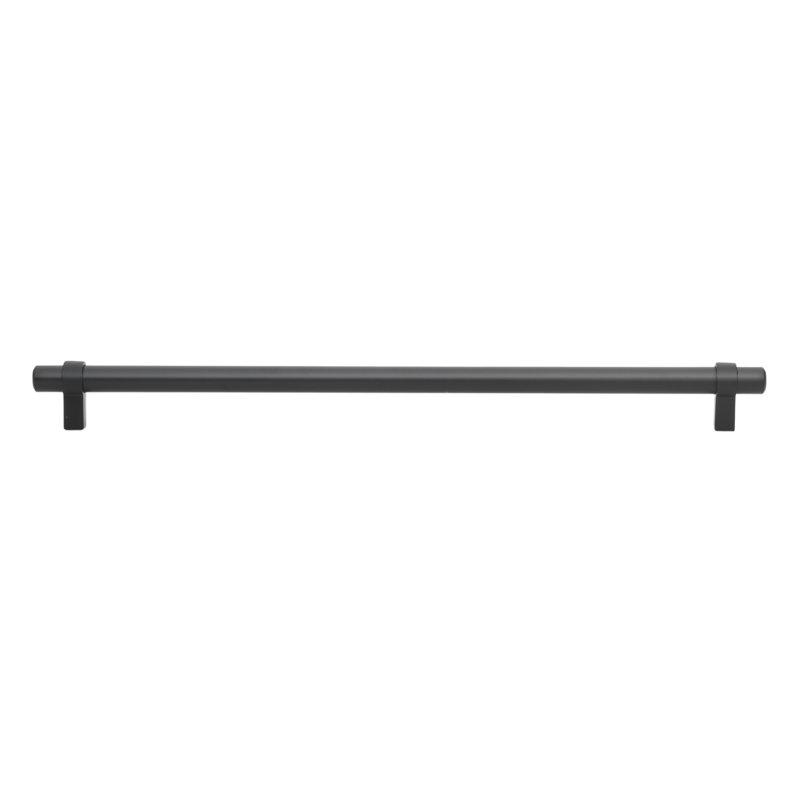 Poignée barre en acier massif GlideRite 12-5 / 8 po (320mm), Noir mat
