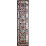 Transitional One-of-a-Kind Runner 2'7" X 10'6" Hand Knotted Area Rug