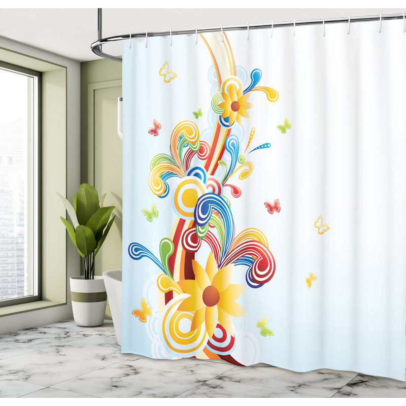 Multicolore rideau de douche Ambesonne, H 70 po x l 69 po