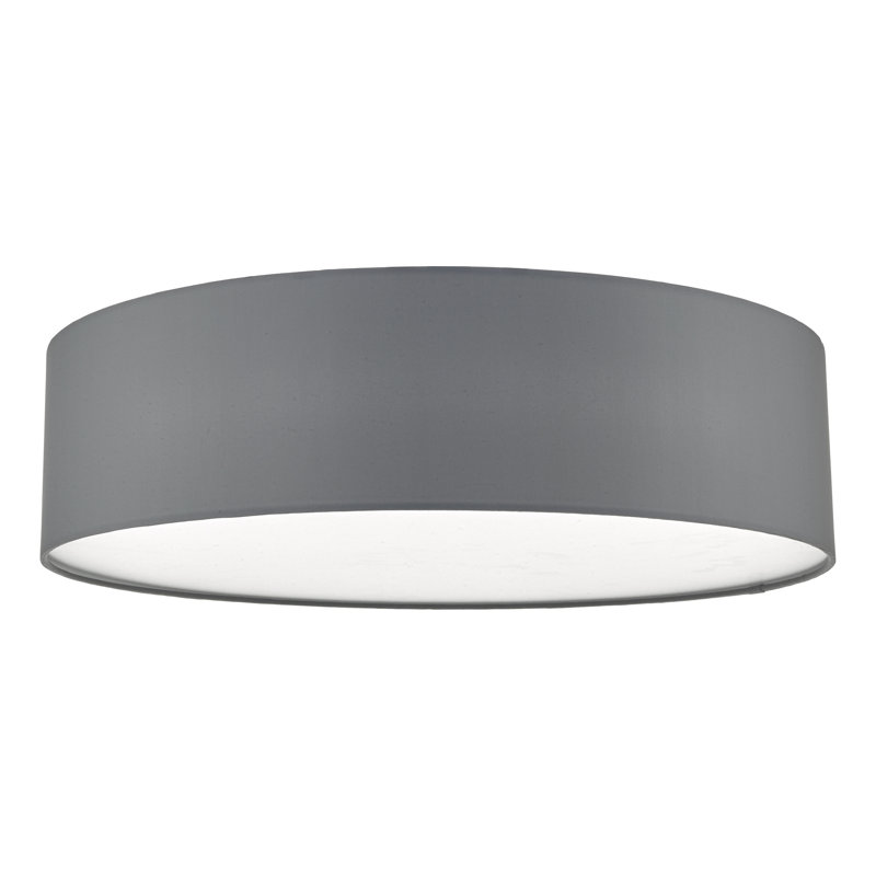 Ansonia Fabric Flush Mount, Grey
