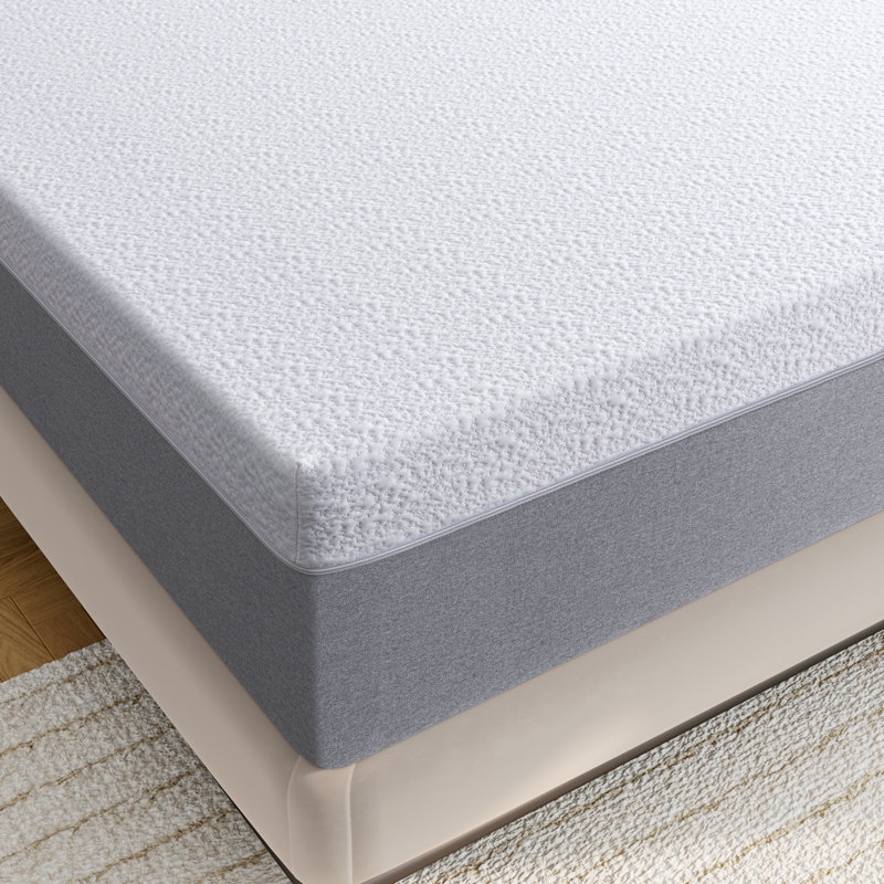 Matelas en mousse viscoélastique gélifiée 12 po Alwyn Home Baring, Très grand