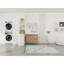 Meuble-lavabo sur pied 36 po avec lavabo en résine blanche et porte d'armoire à fermeture douce et 2 tiroirs