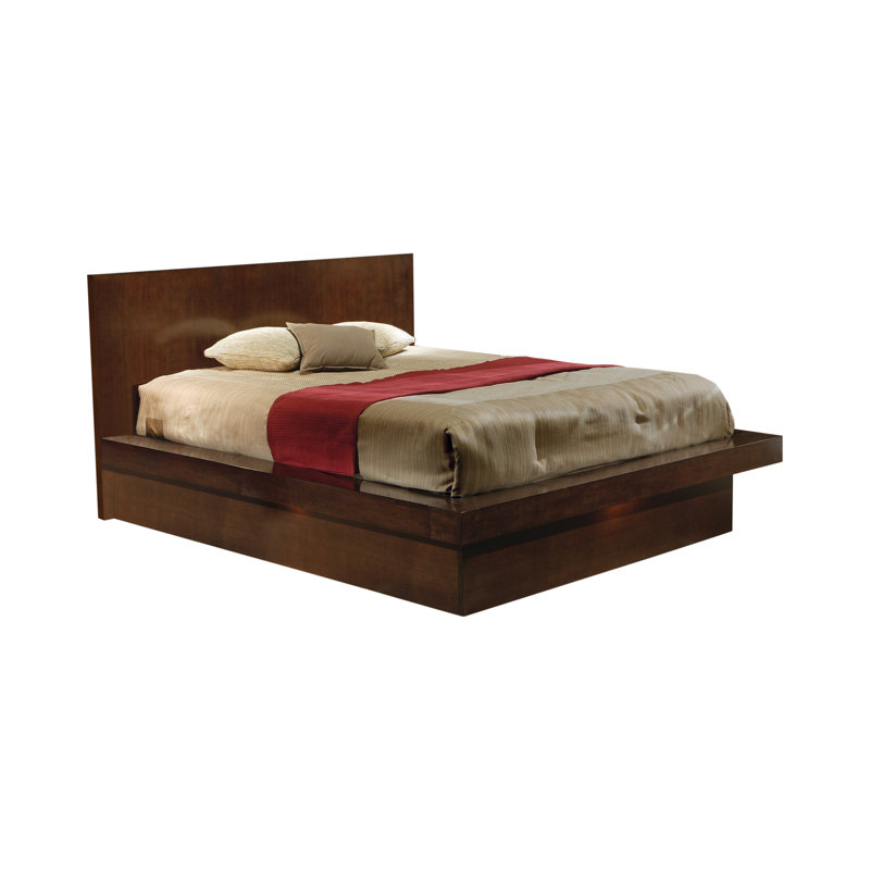 Hamler Solid Wood Bed, King, Cappuccino
