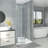 34" - 35 3/8" W x 72" H Bifold Frameless Glass Shower Door, Folding Farmeless Shower Door with Clear Tempered Glass-100674030