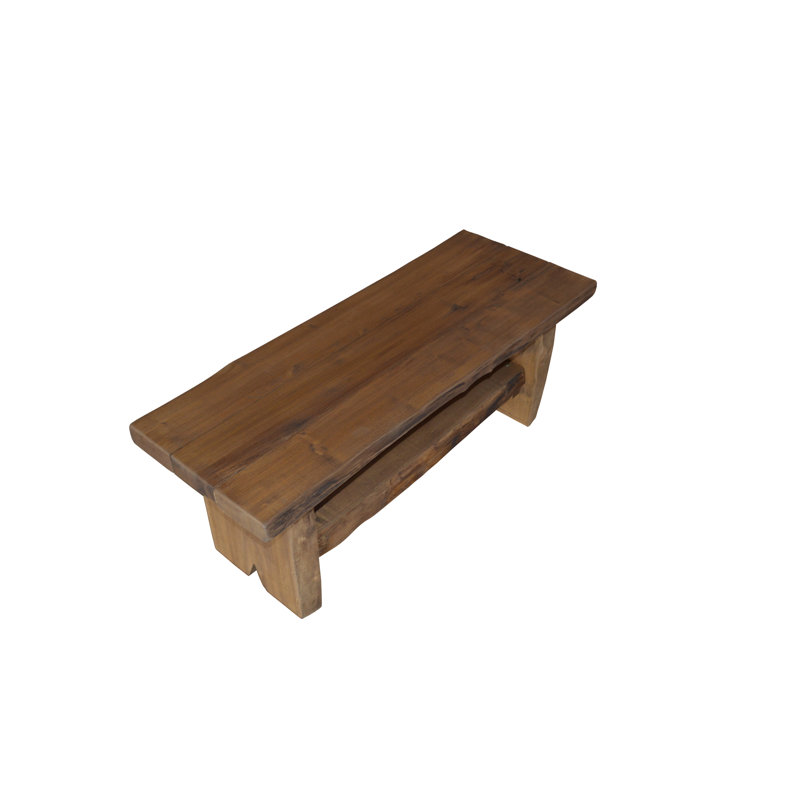 Teri Solid Wood Single Coffee Table, Mushroom Stain