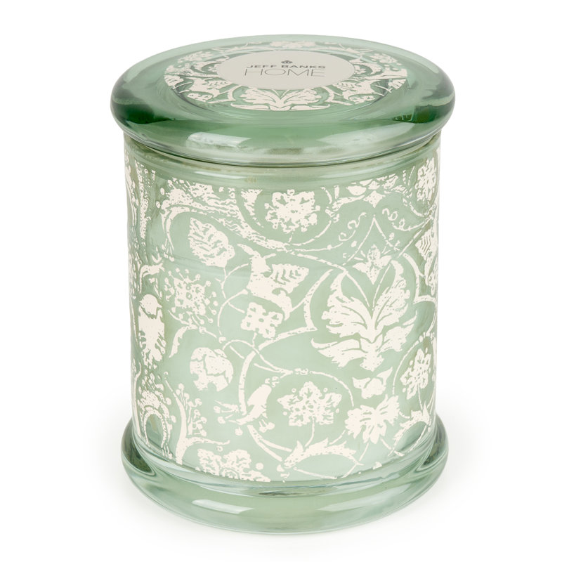 Fresh Scented Jar Candle with Glass Holder
