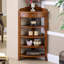 Armoire de coin en bois de noyer massif-126183780