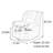 Multi-functional Thick Back Recliner with Pockets-1045140943
