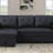 Convertible Upholstered Sectional Sofa with Pull-out Chaise-102484760-102484761