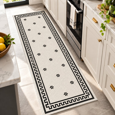 Tapis de cuisine noir Tuxedo