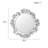 30.5"Eden Gingko Leaf Round Wall Mirror White