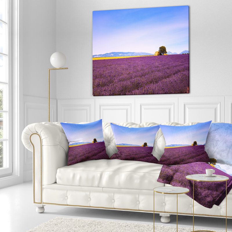 Coussin réversible Landscape, Square 18", Throw Pillow
