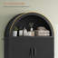Rangement arqué au-dessus de la toilette, organisateur de salle de bain cannelé H 78,7 po