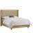 Upholstered Metal Wingback Bed-22855934-14891444