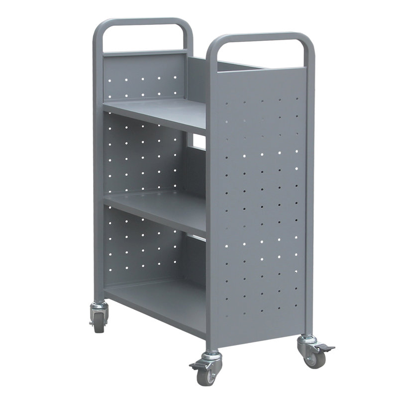 46'' H x 28'' W Utility Cart with Wheels, Gray