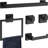 5-Piece Matte Black Bathroom Accessories Set-117496413