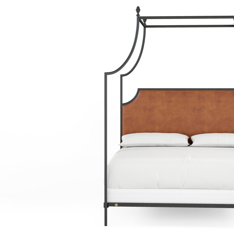 337 Flying Arch Canopy Bed | Complete Canopy, Gunmetal/Copper, California King
