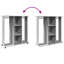 Wardrobe With Wheels 102X38x110 Cm Engineered Wood-1600386780