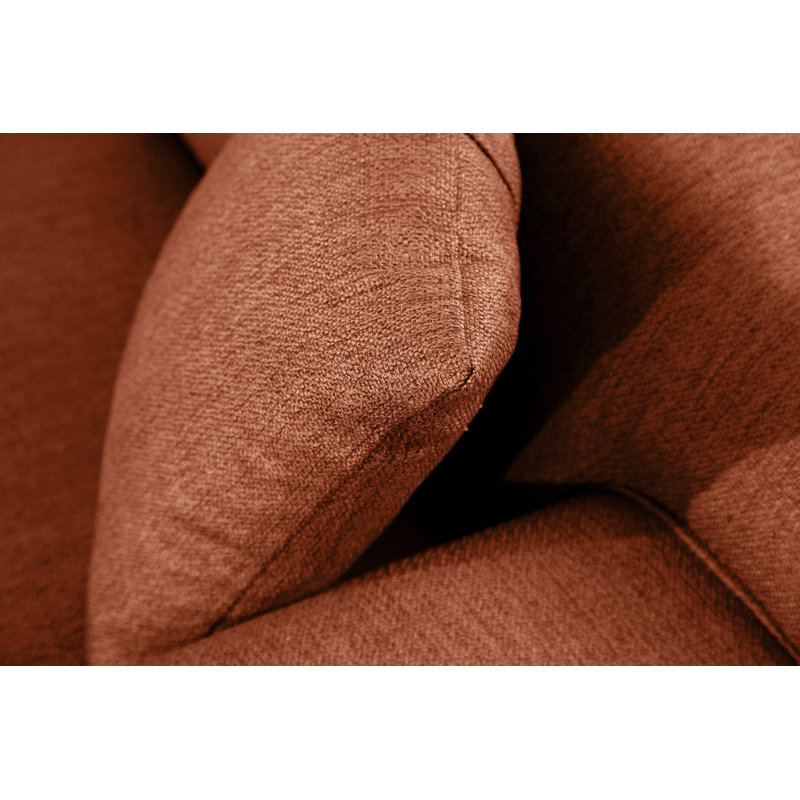 Tice Upholstered Sofa, Orange, 33.8'' H X 83.32'' W X 27.12'' D