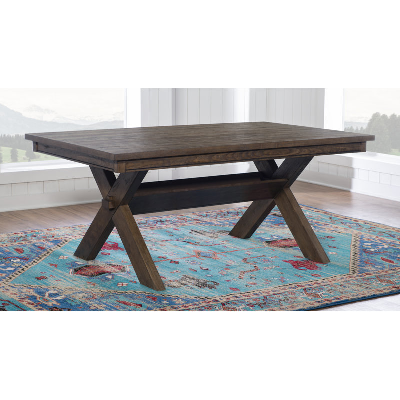 Table de salle à manger Helbert, Brun