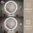 Gaulrapp Frameless Rounded Anti Fog LED Lighted Dimmable Wall Mounted Bathroom Vanity Mirror-2083067517