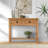 Farmhouse 32.70'' Solid Wood Console Table, 2 Drawers 1 Shelf