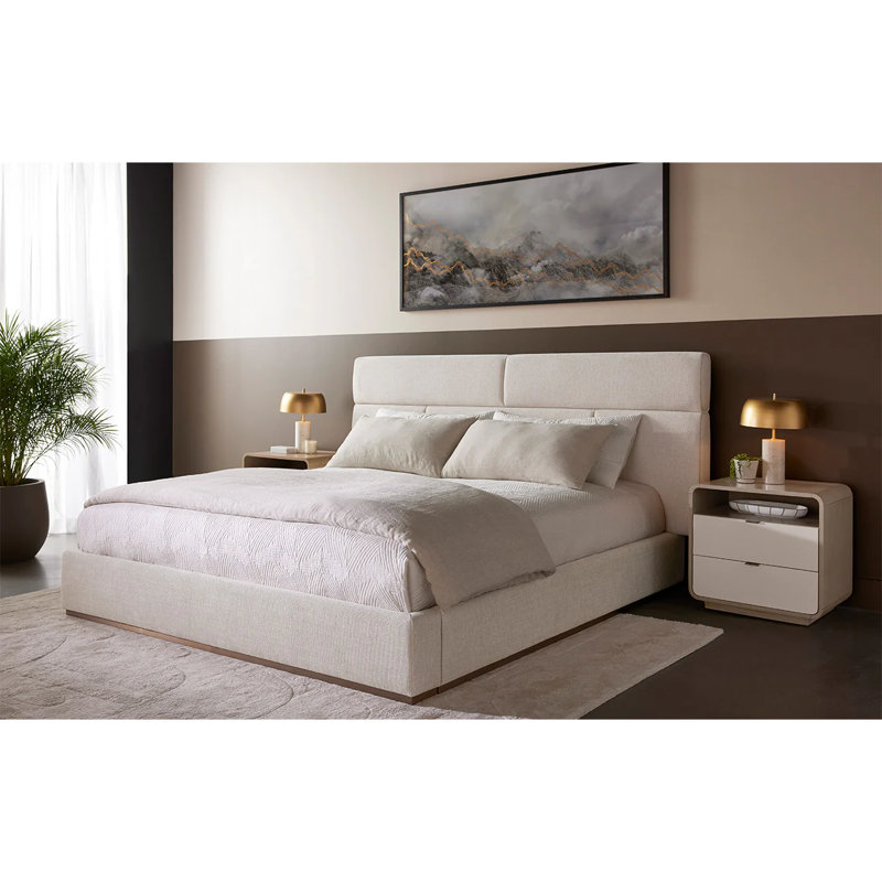 Mithran BED - KING - Taupe