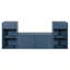 Banc de rangement tout-en-un avec coussin, compartiments, tiroirs et tablettes ouvertes, banc de rangement pour couloir, vestibule, salon-130135582
