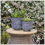 S / 2 POT DE FLEURS 6/8 "NOIR