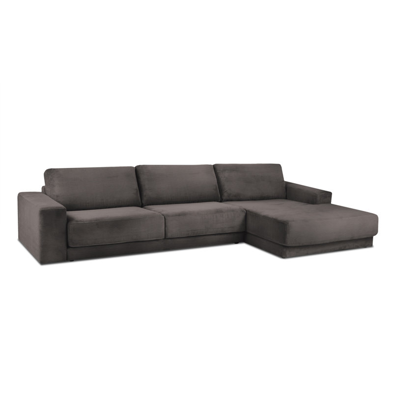 Donatella 6 Seater Sofa Bed, Right Hand Facing, Brown Corduroy