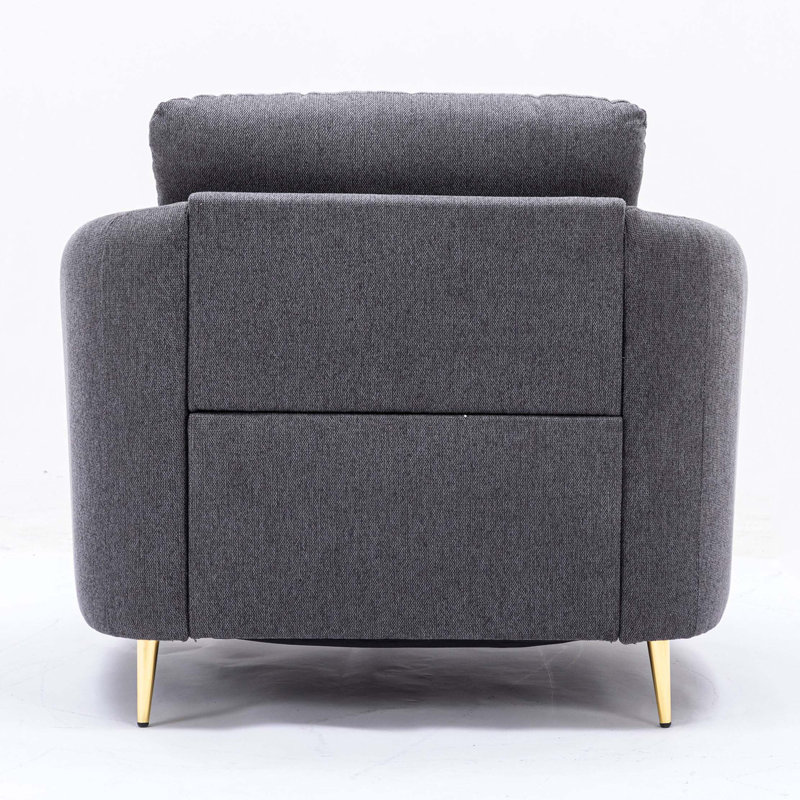 Fauteuil d'appoint à dossier lâche